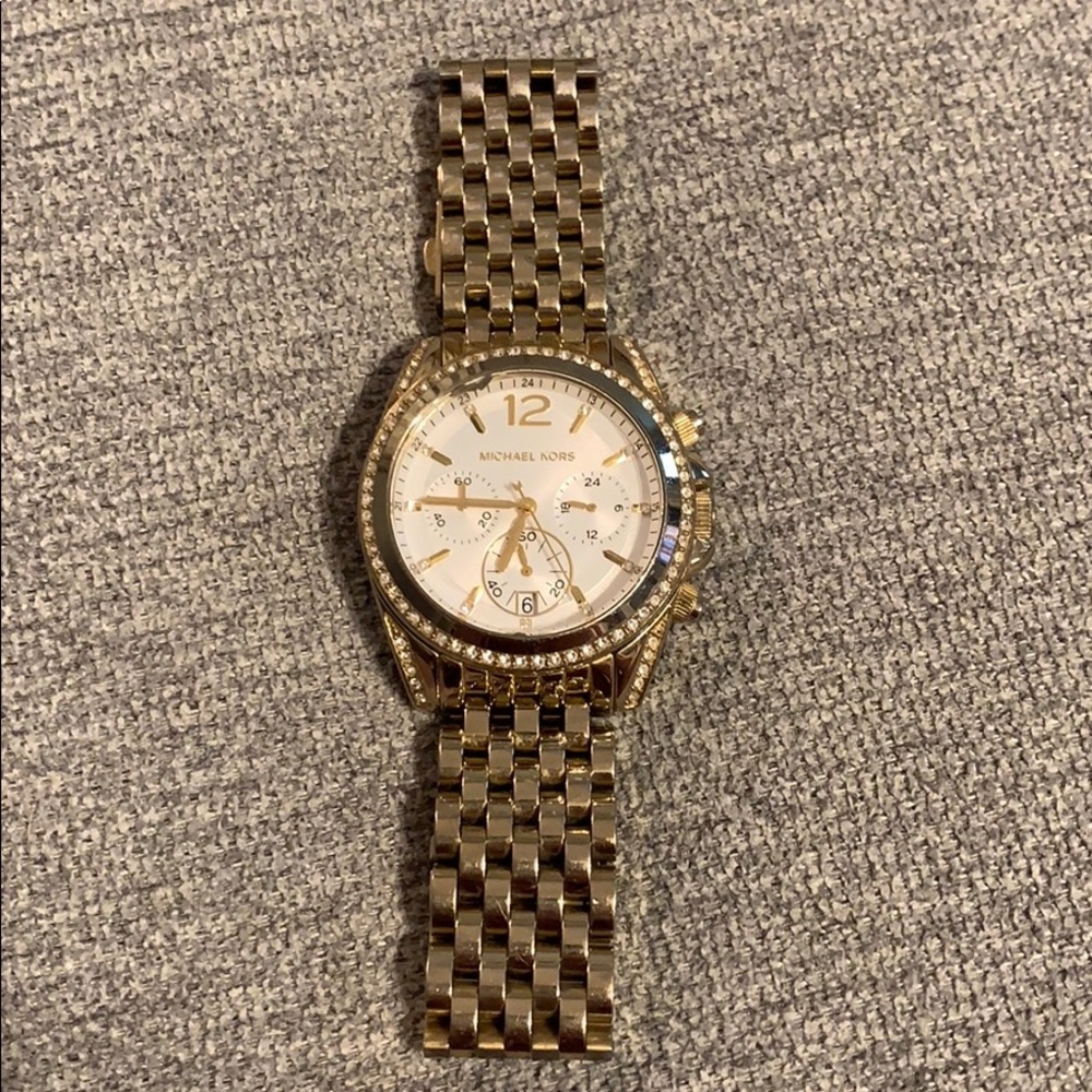 Michael Kors Gold Watch with white face